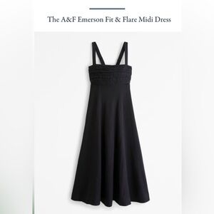 Abercrombie & Fitch Elegant Black Strapless Dress -M-